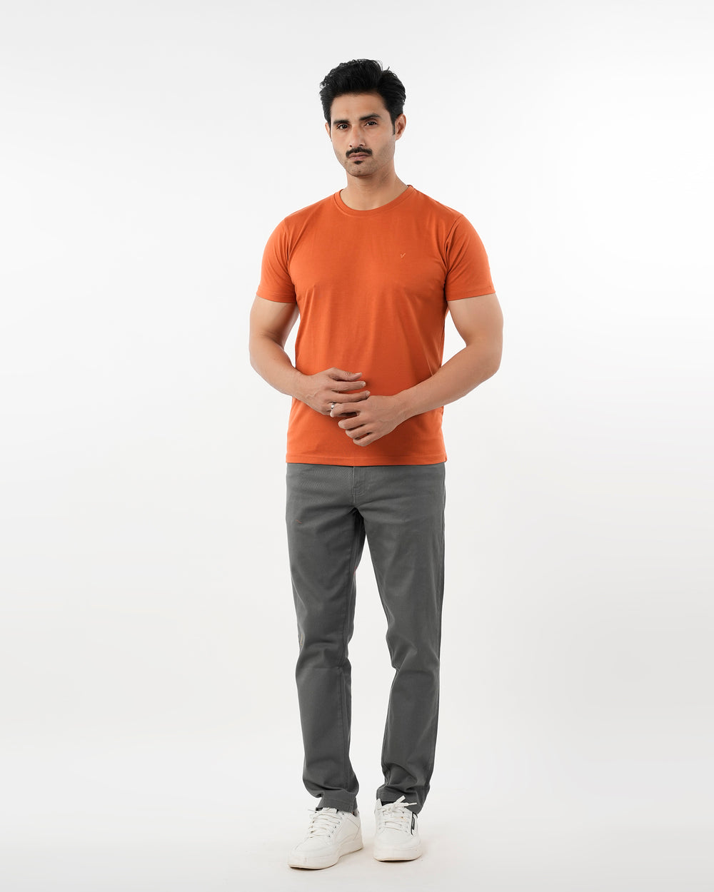 Men's Half Sleeves T-Shirt - Rust, Men's T-Shirts & Polos, Chase Value, Chase Value