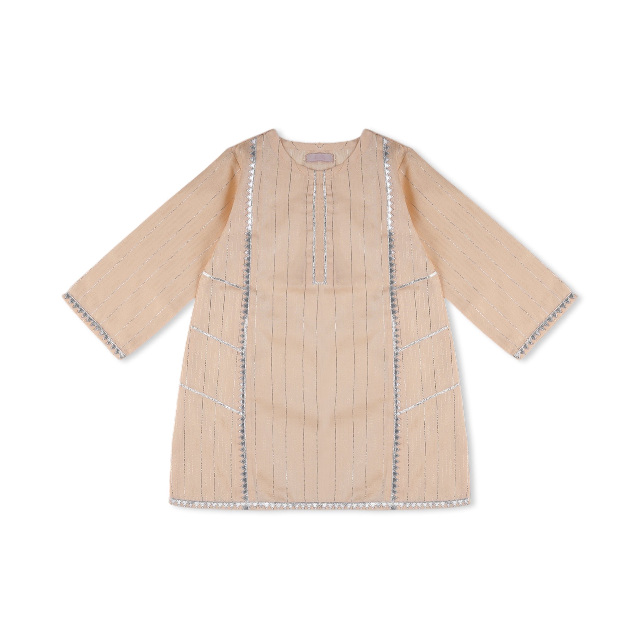 Girls Fancy Shalwar Suit - Peach, Girls Shalwar Kameez, Chase Value, Chase Value