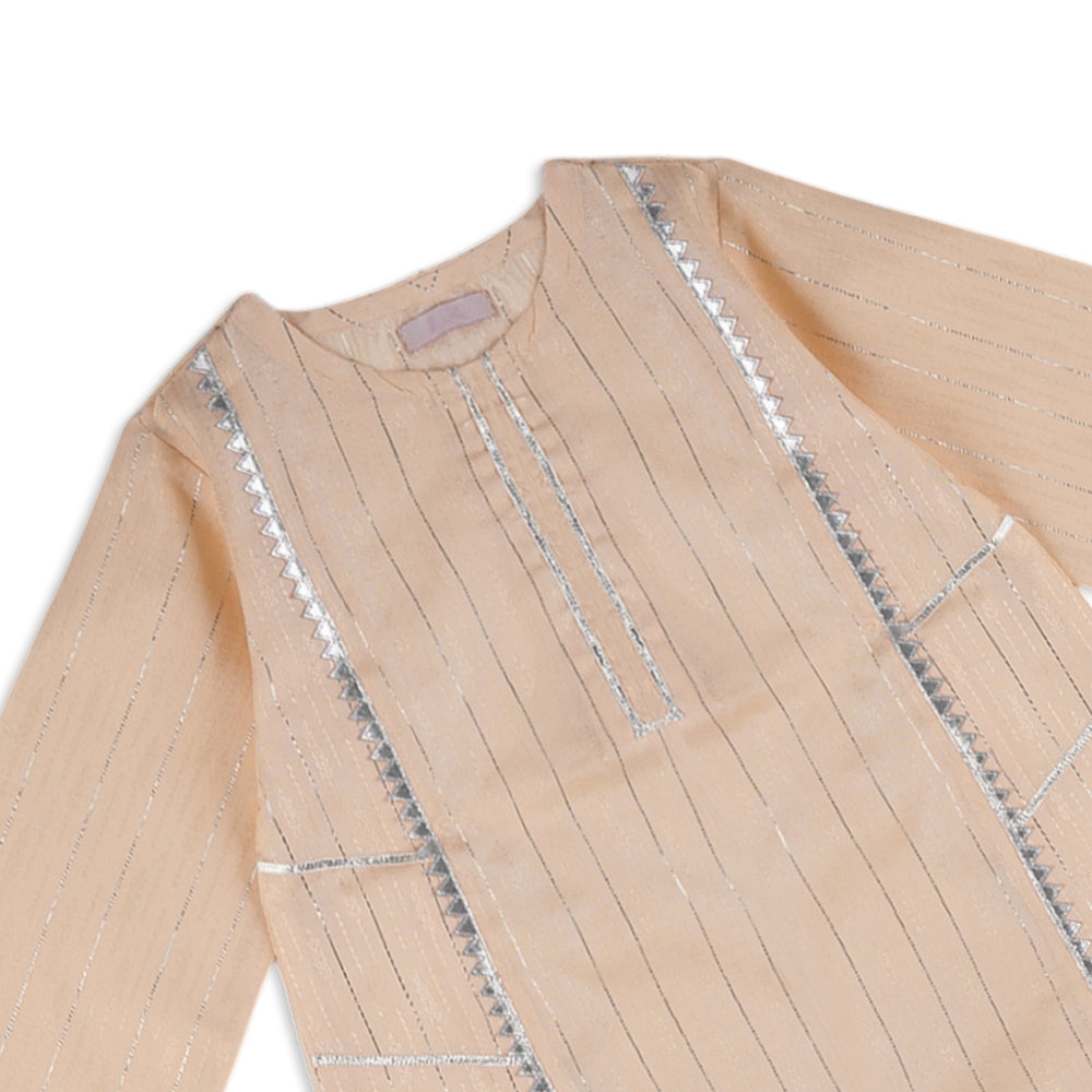 Girls Fancy Shalwar Suit - Peach, Girls Shalwar Kameez, Chase Value, Chase Value