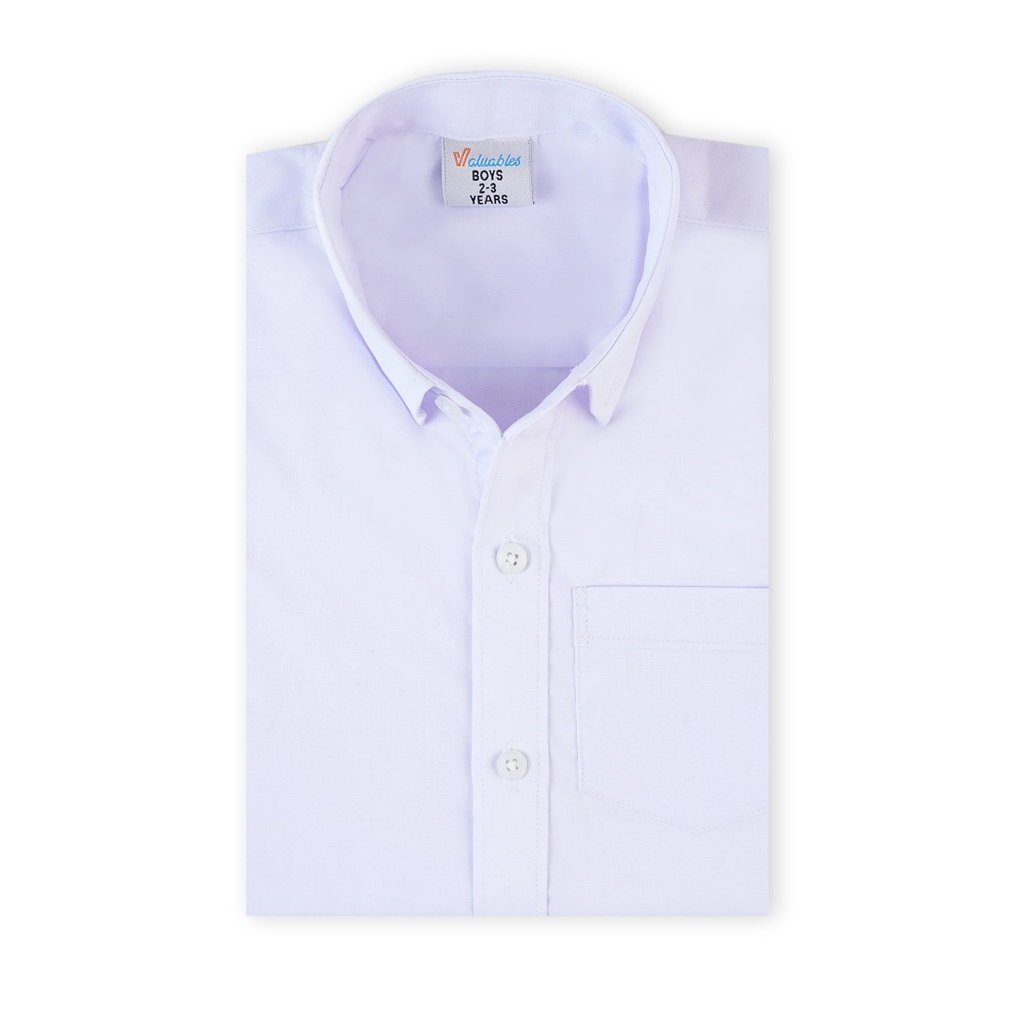 Boy’s Half Sleeves Shirt - White, Boys Shirts, Chase Value, Chase Value