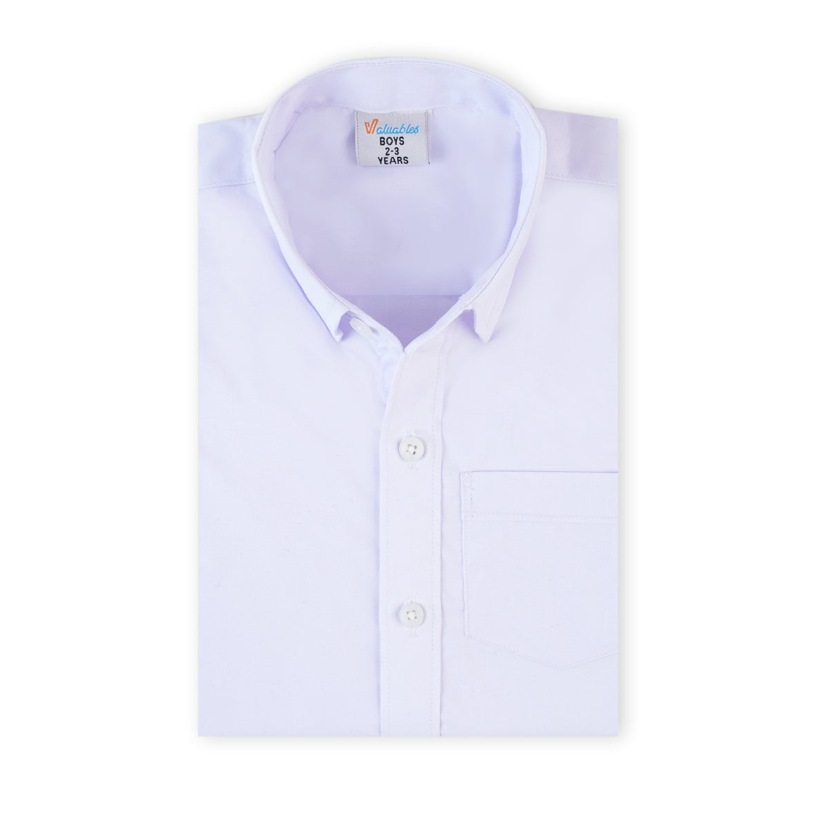 Boy’s Half Sleeves Shirt - White, Boys Shirts, Chase Value, Chase Value