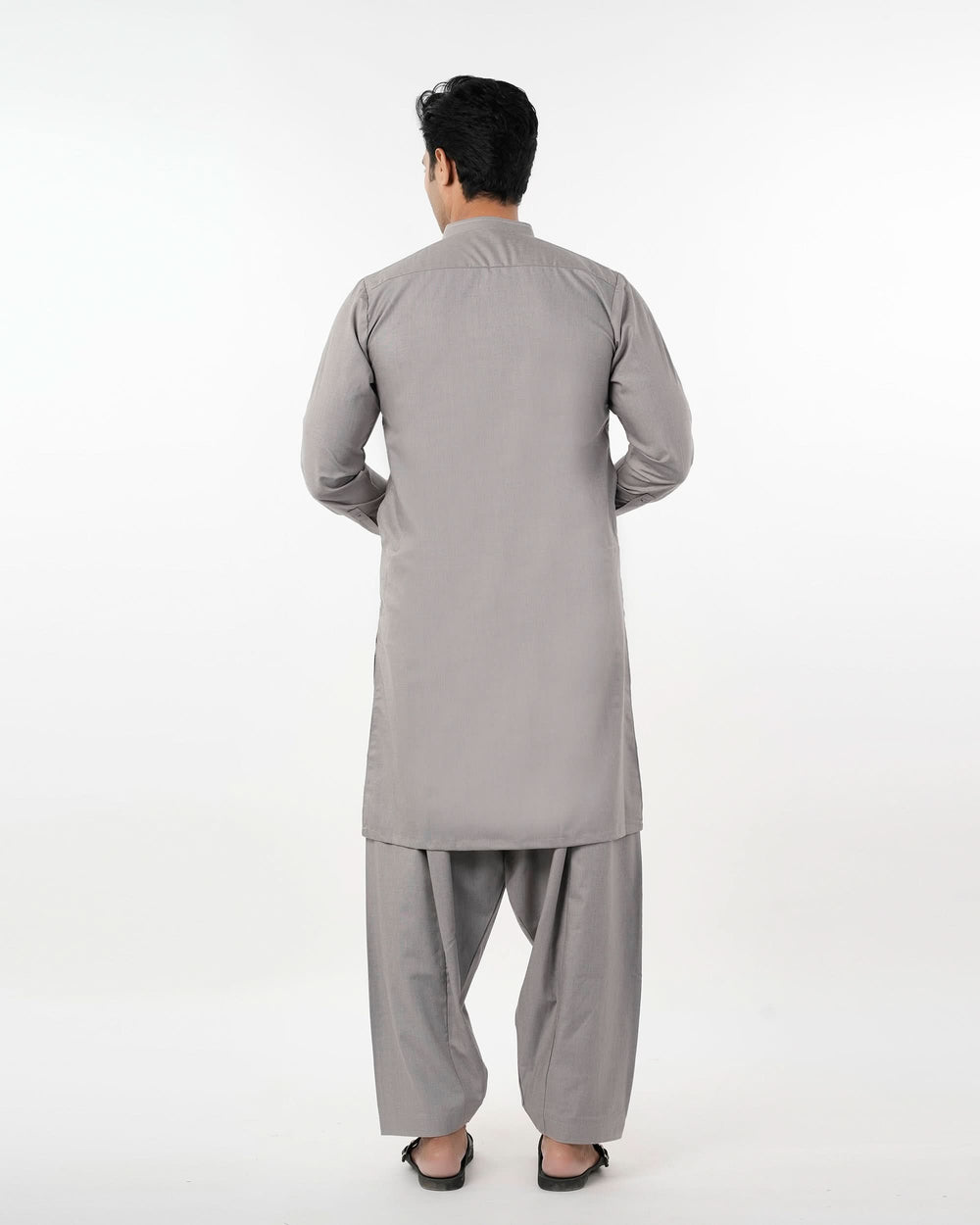 Eminent Men's Trim Fit Shalwar Suit - Steel Grey, Men's Shalwar Kameez, Eminent, Chase Value