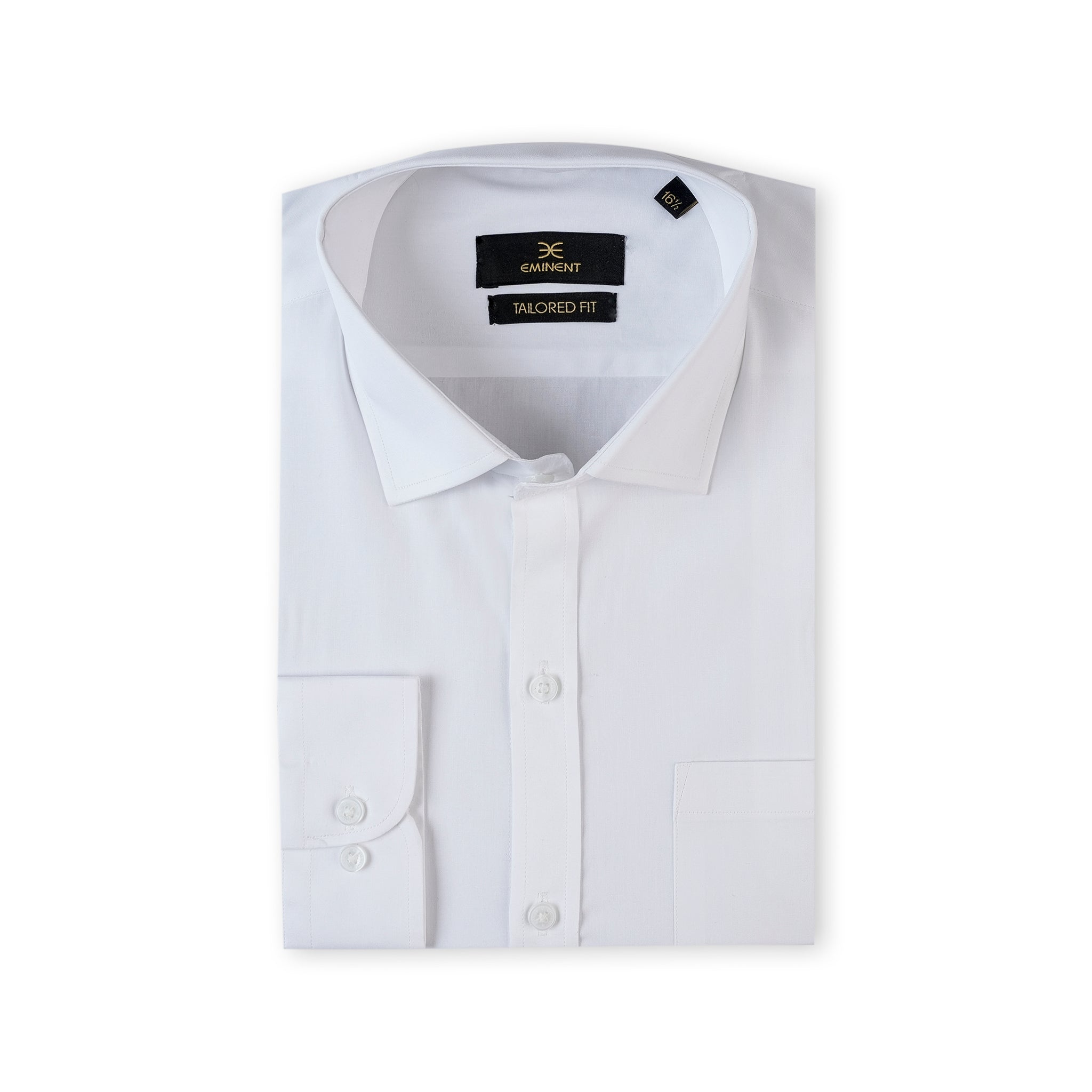 Eminent Men's Formal Plain Shirt - White, Men's Shirts, Eminent, Chase Value