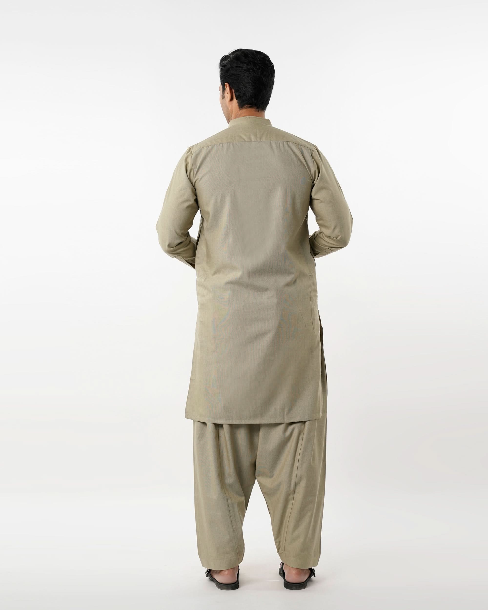 Eminent Men's Trim Fit Shalwar Suit - Fawn, Men's Shalwar Kameez, Eminent, Chase Value
