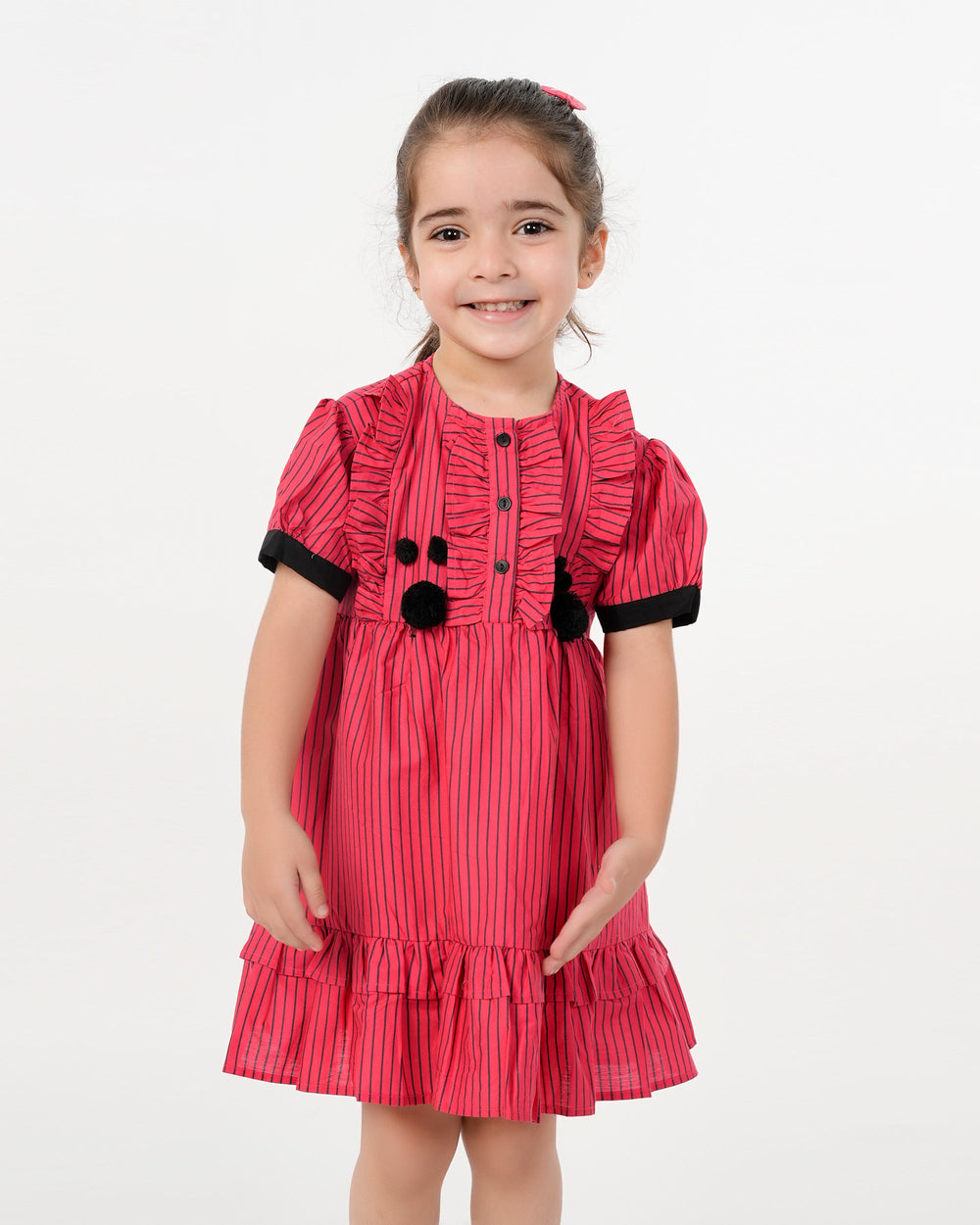 Eminent Girls Frock Stripe - Red, Girls Frocks, Eminent, Chase Value