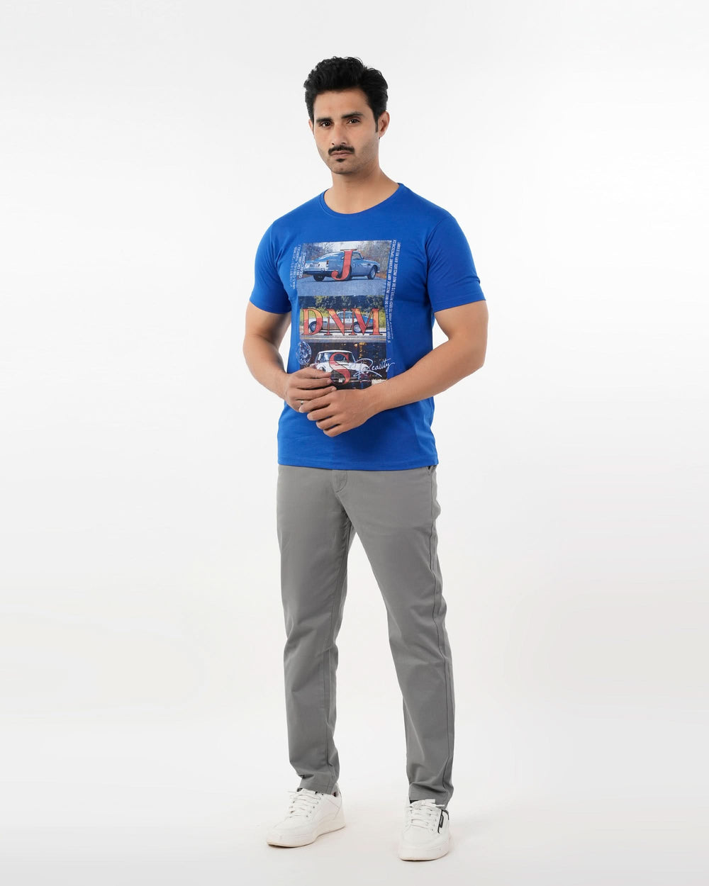 Men's Round Neck Half Sleeves T-Shirt - Royal Blue, Men's T-Shirts & Polos, Chase Value, Chase Value