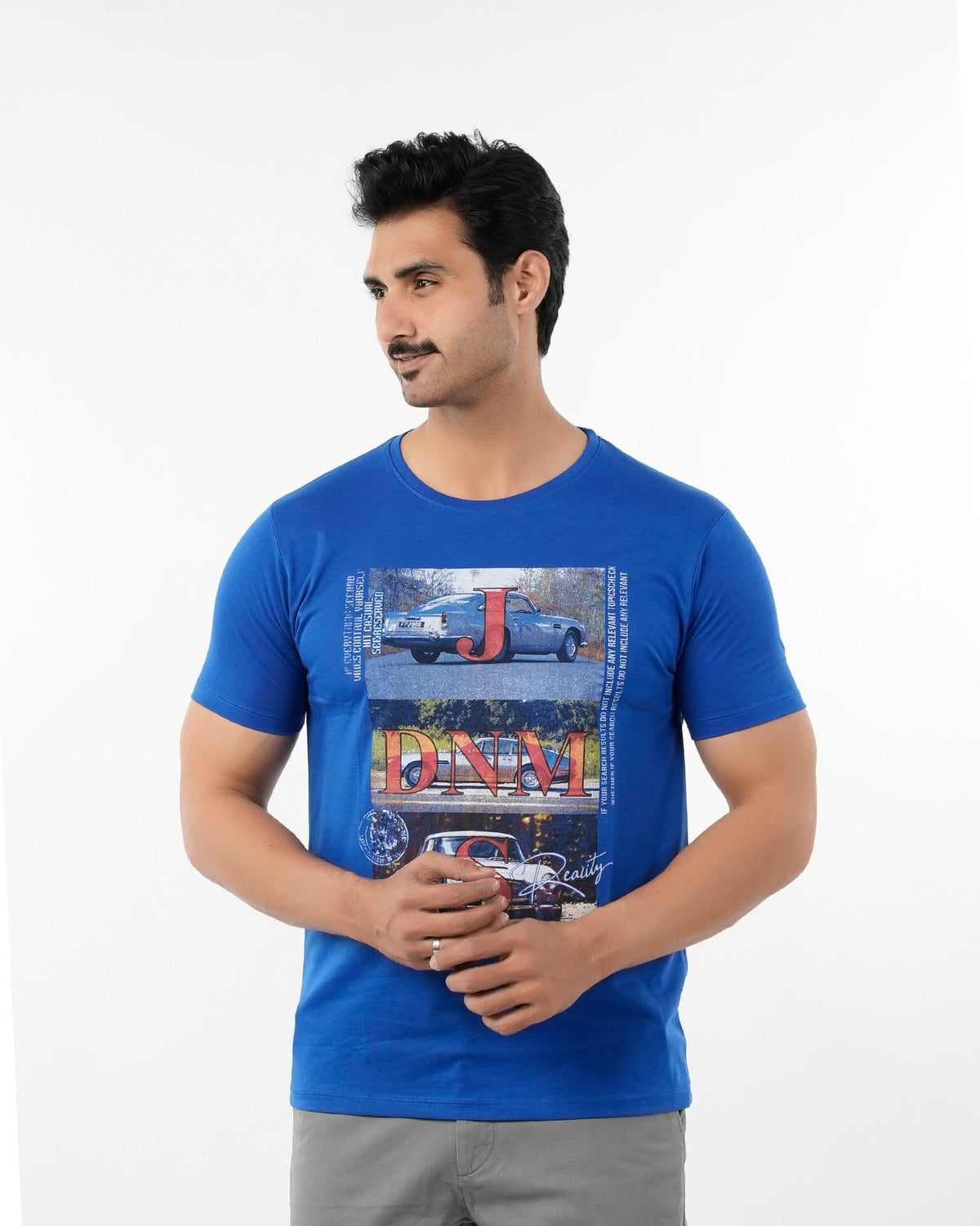 Men's Round Neck Half Sleeves T-Shirt - Royal Blue, Men's T-Shirts & Polos, Chase Value, Chase Value