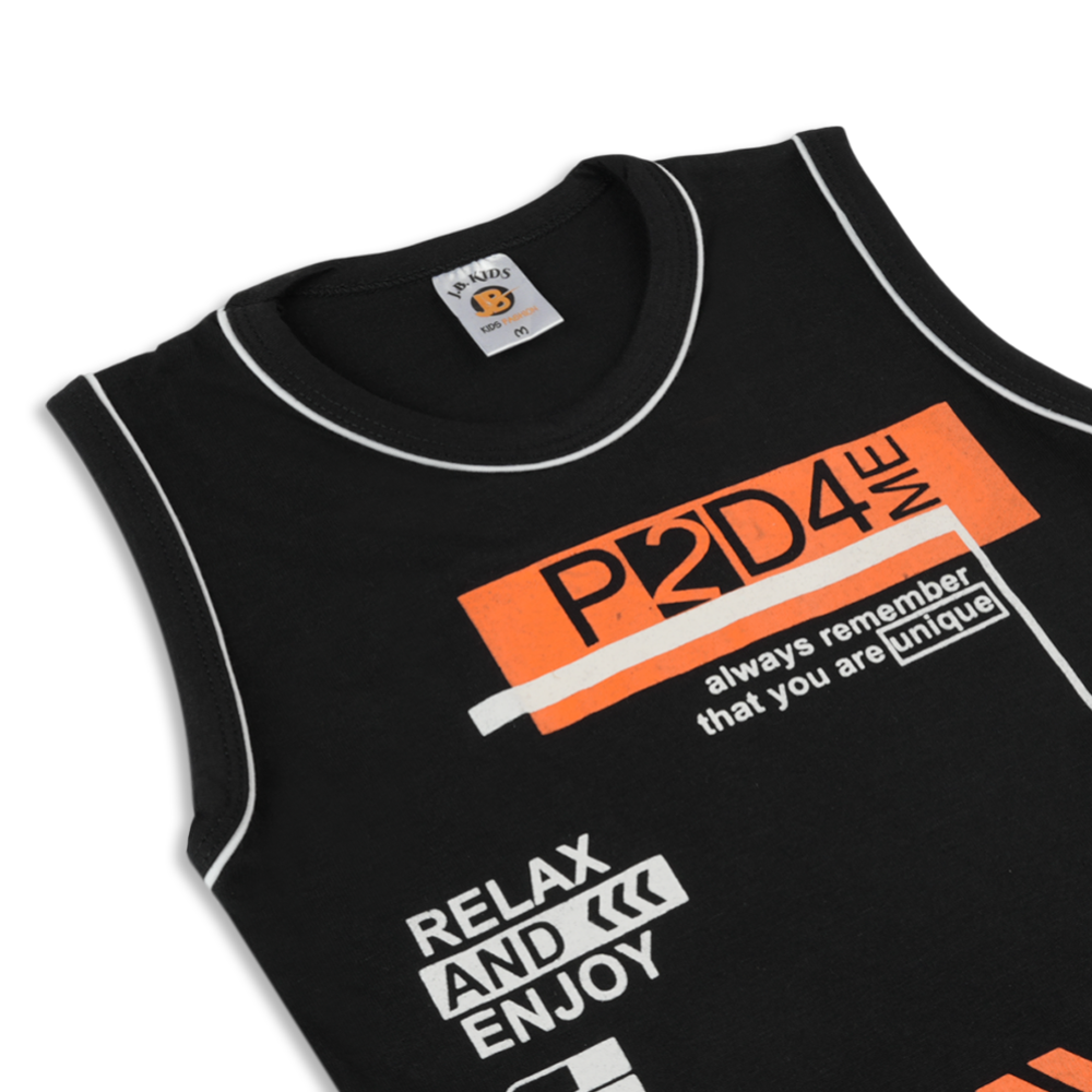 Valuable Boys Sando Suit - Black, Boys Sets & Suits, Chase Value, Chase Value