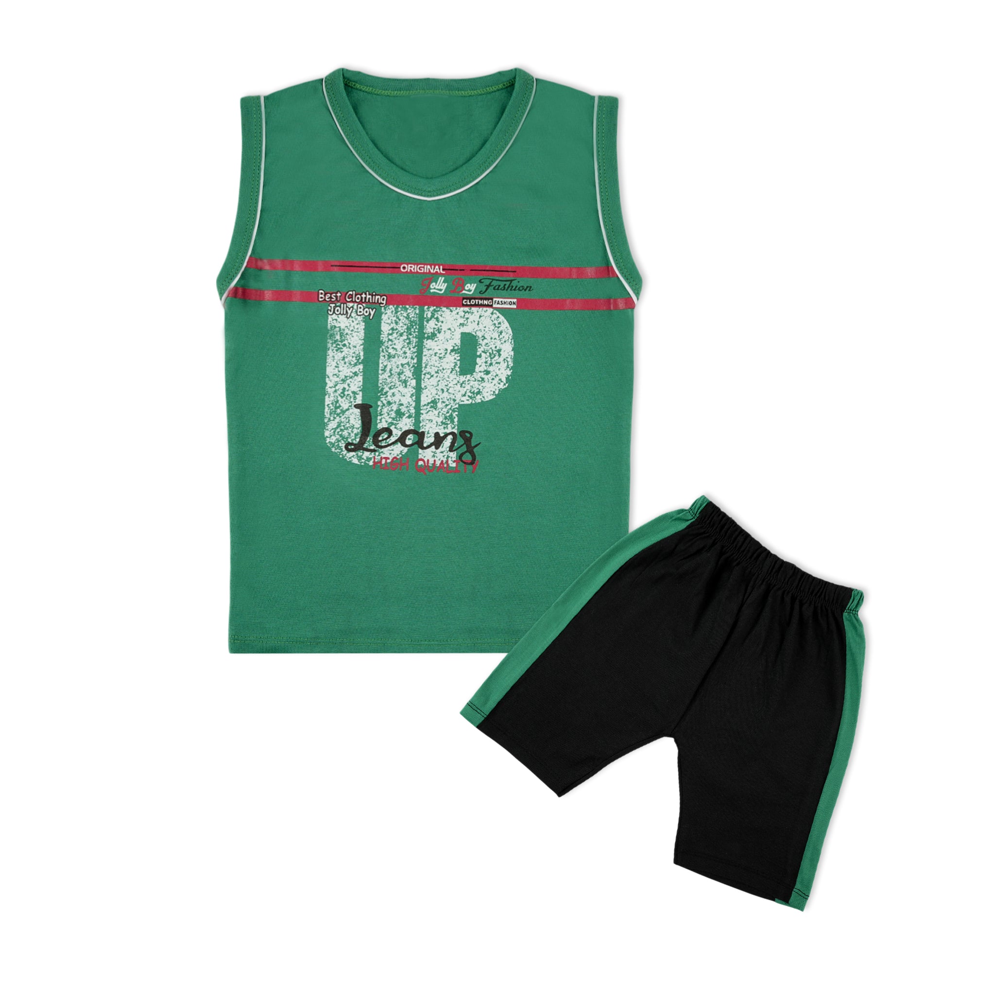 Valuable Boys Sando Suit - Dark Green, Boys Sets & Suits, Chase Value, Chase Value