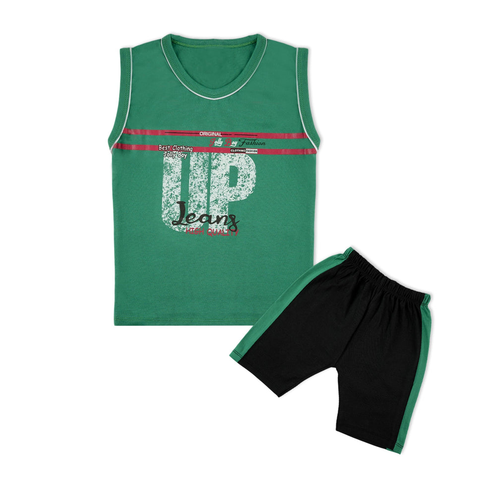 Valuable Boys Sando Suit - Dark Green, Boys Sets & Suits, Chase Value, Chase Value