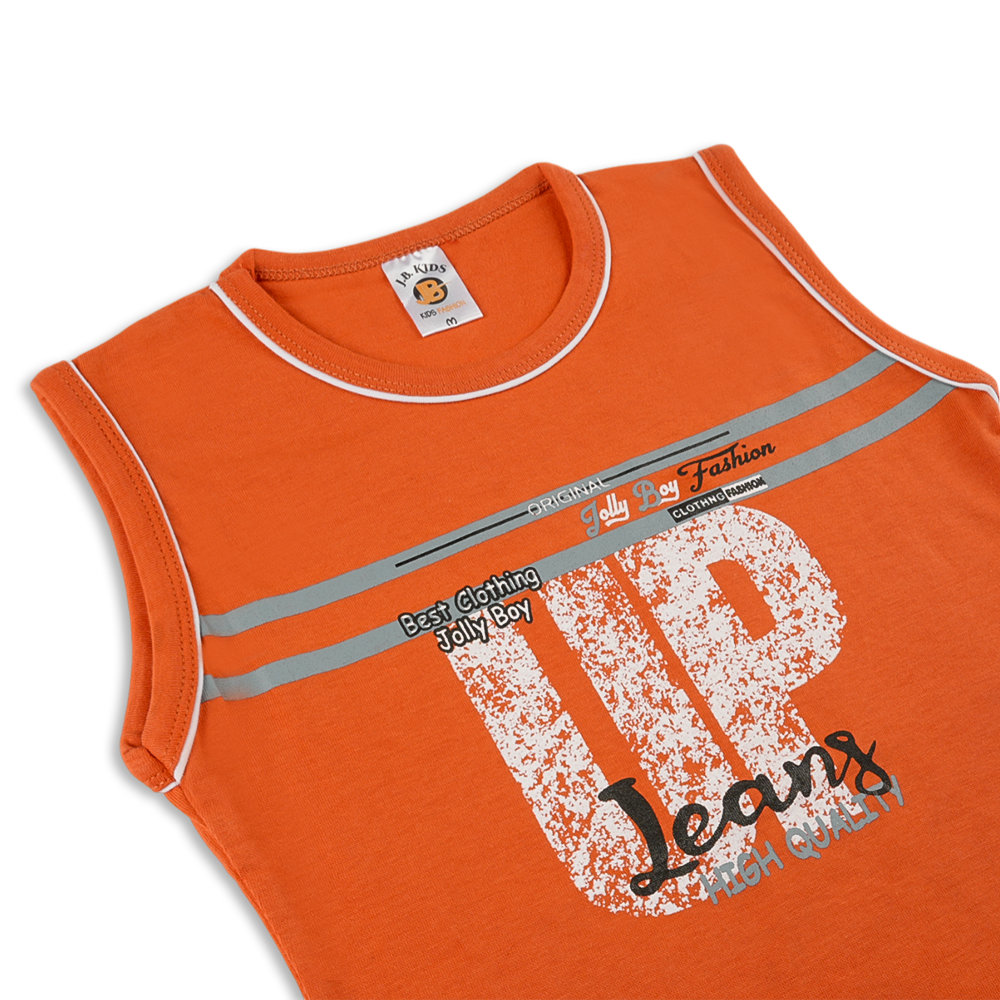 Valuable Boys Sando Suit - Orange, Boys Sets & Suits, Chase Value, Chase Value