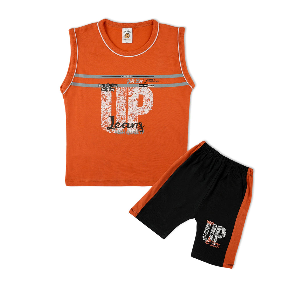 Valuable Boys Sando Suit - Orange, Boys Sets & Suits, Chase Value, Chase Value