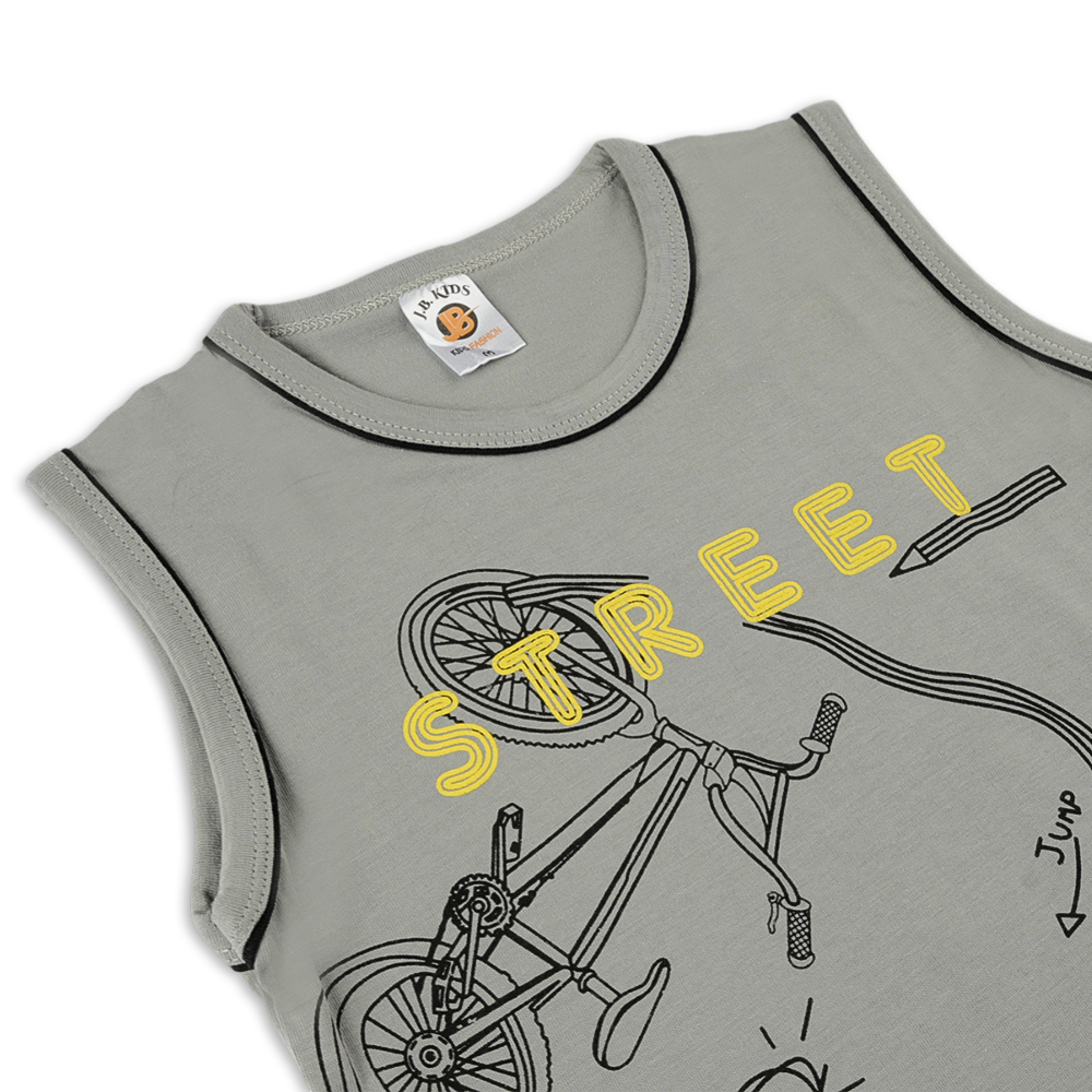 Valuable Boys Sando Suit - Grey, Boys Sets & Suits, Chase Value, Chase Value