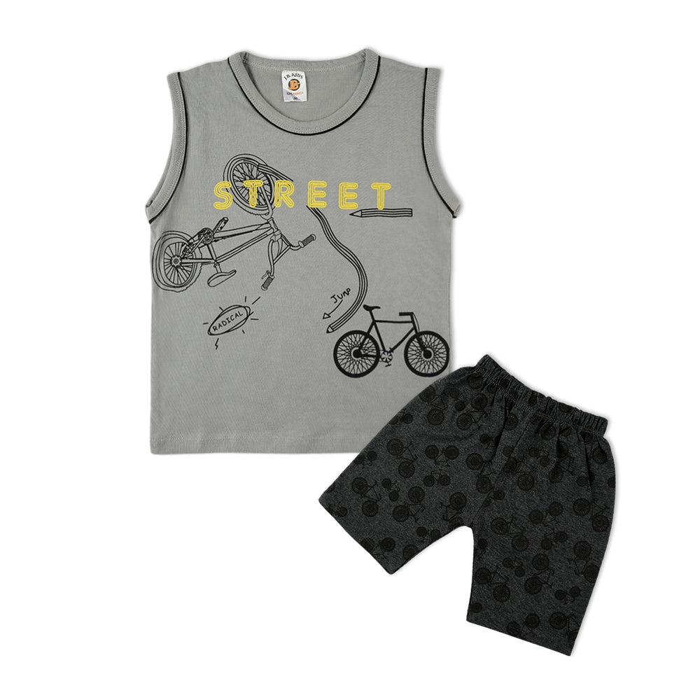 Valuable Boys Sando Suit - Grey, Boys Sets & Suits, Chase Value, Chase Value