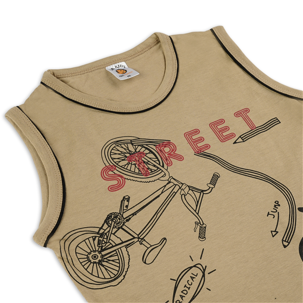 Valuable Boys Sando Suit - Light Brown, Boys Sets & Suits, Chase Value, Chase Value