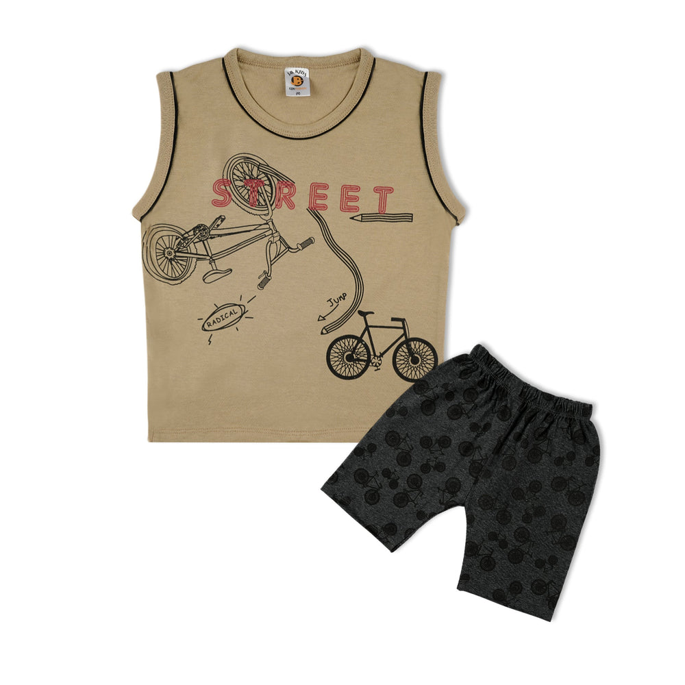 Valuable Boys Sando Suit - Light Brown, Boys Sets & Suits, Chase Value, Chase Value