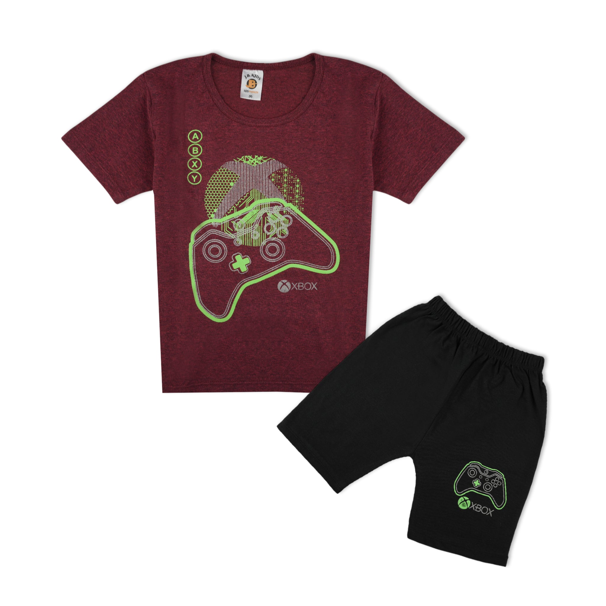 Value Boy’s Shirt & Shorts Set – Casual Summer Outfit - Maroon, Boys Sets & Suits, Chase Value, Chase Value