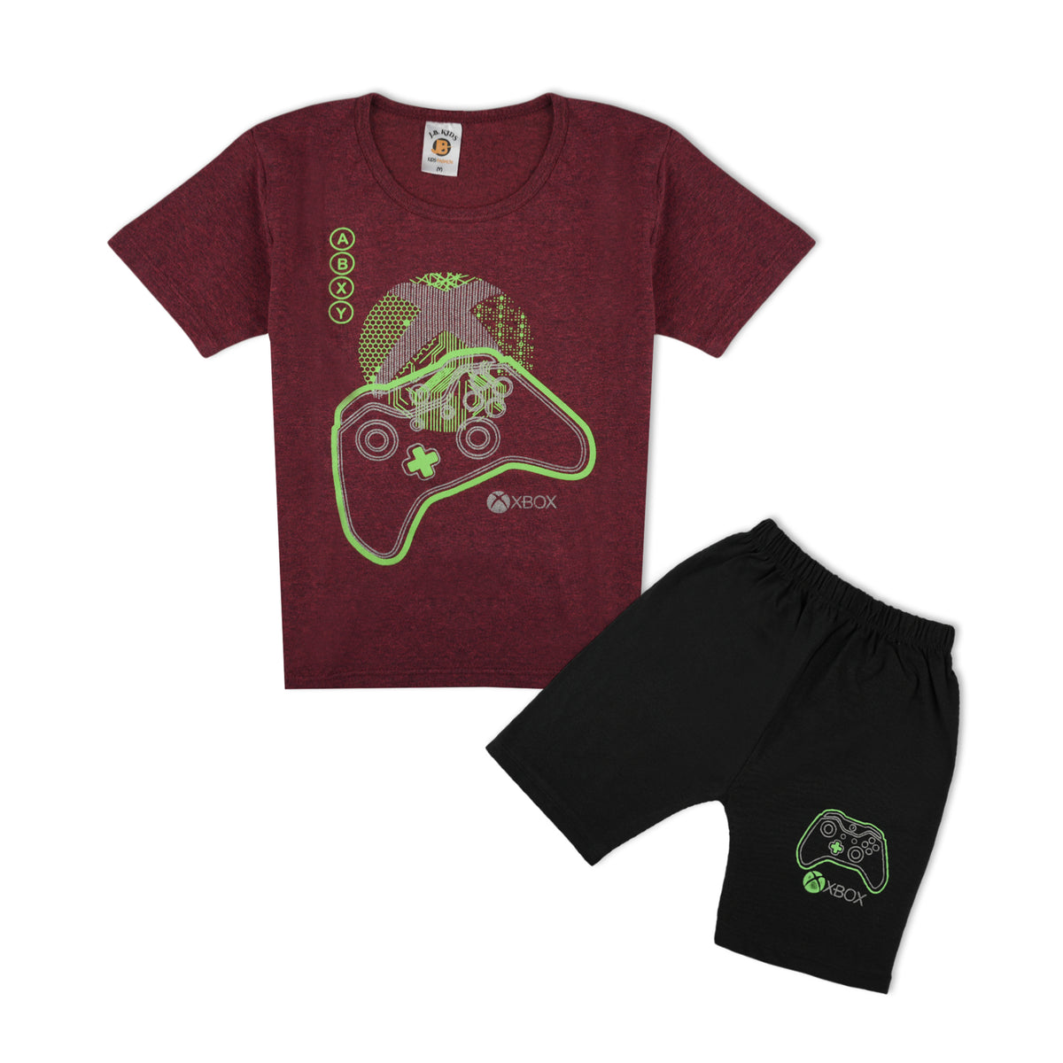 Value Boy’s Shirt & Shorts Set – Casual Summer Outfit - Maroon, Boys Sets & Suits, Chase Value, Chase Value