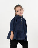 Eminent Girls Denim Frock - Dark Blue, Girls Frocks, Eminent, Chase Value