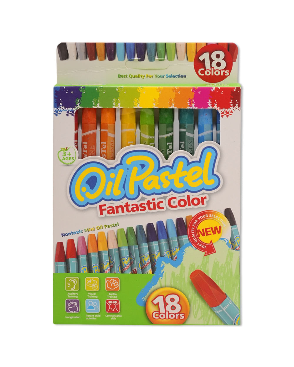 Silky Oil Pastel Toy Set (12 Colors), Coloring Tools, Chase Value, Chase Value
