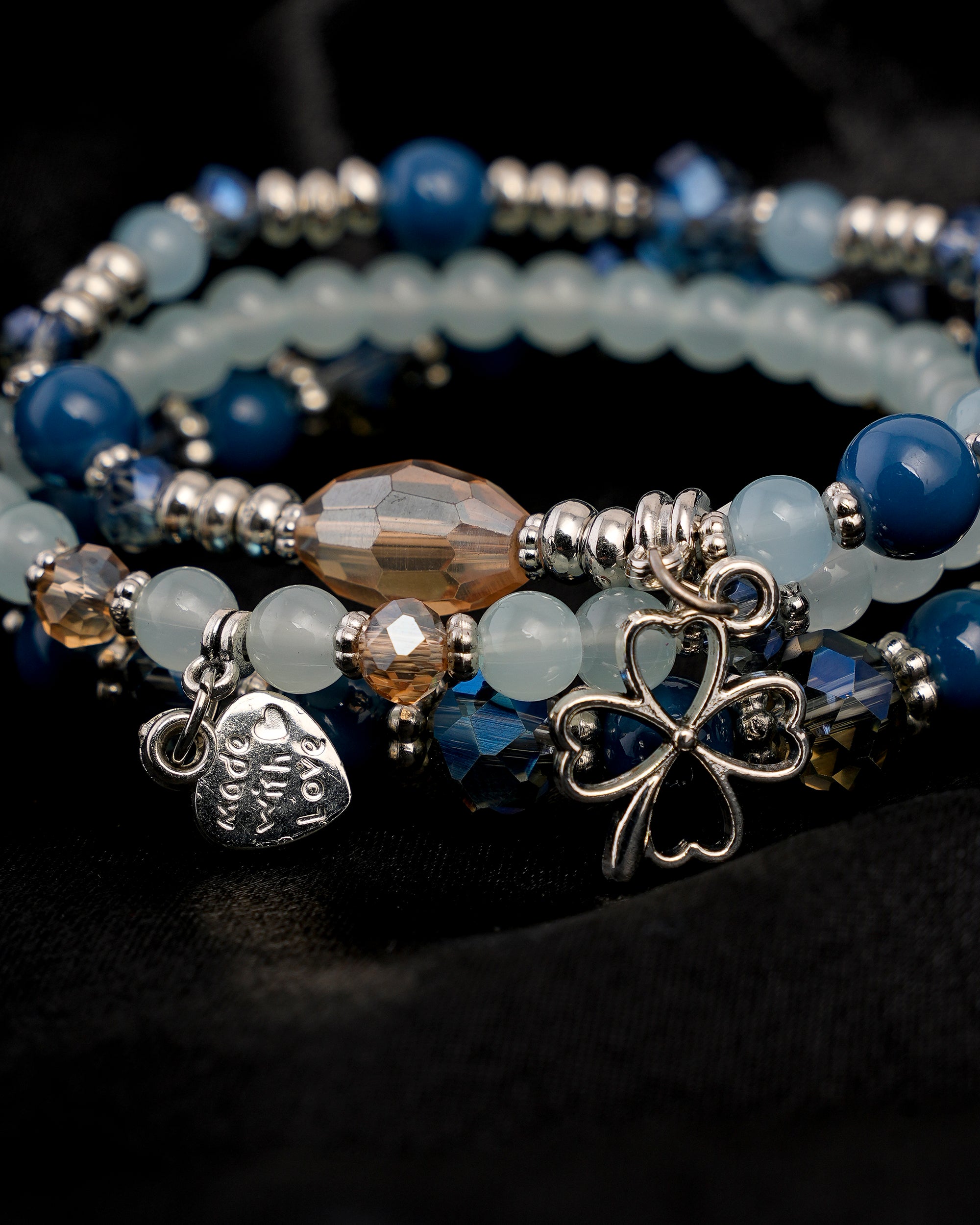 Women's Beads Bracelets( 4Ps Set ), Women Bangles & Bracelets, Chase Value, Chase Value