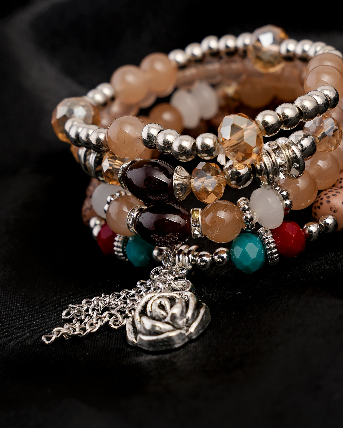 Women's Beads Bracelets( 4Ps Set ), Women Bangles & Bracelets, Chase Value, Chase Value