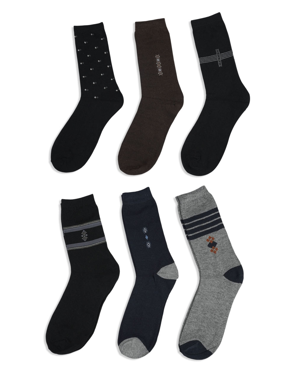Men’s 6-Piece Socks Value Pack, Men's Socks, Chase Value, Chase Value