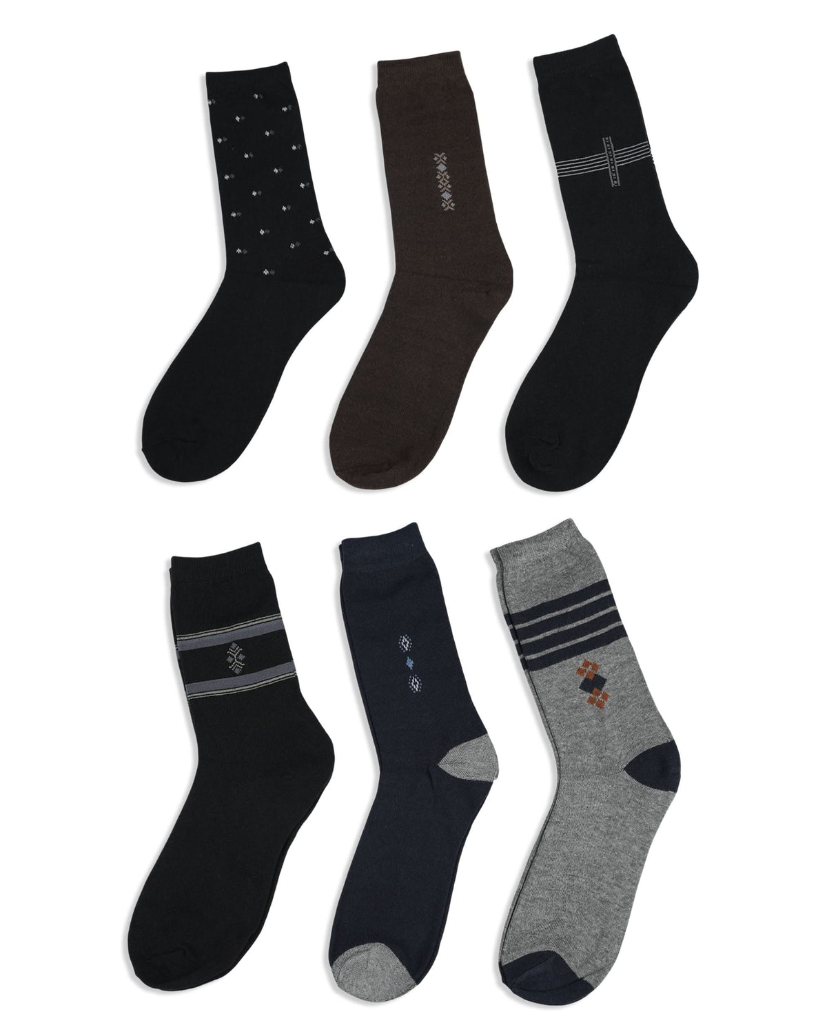 Men’s 6-Piece Socks Value Pack, Men's Socks, Chase Value, Chase Value