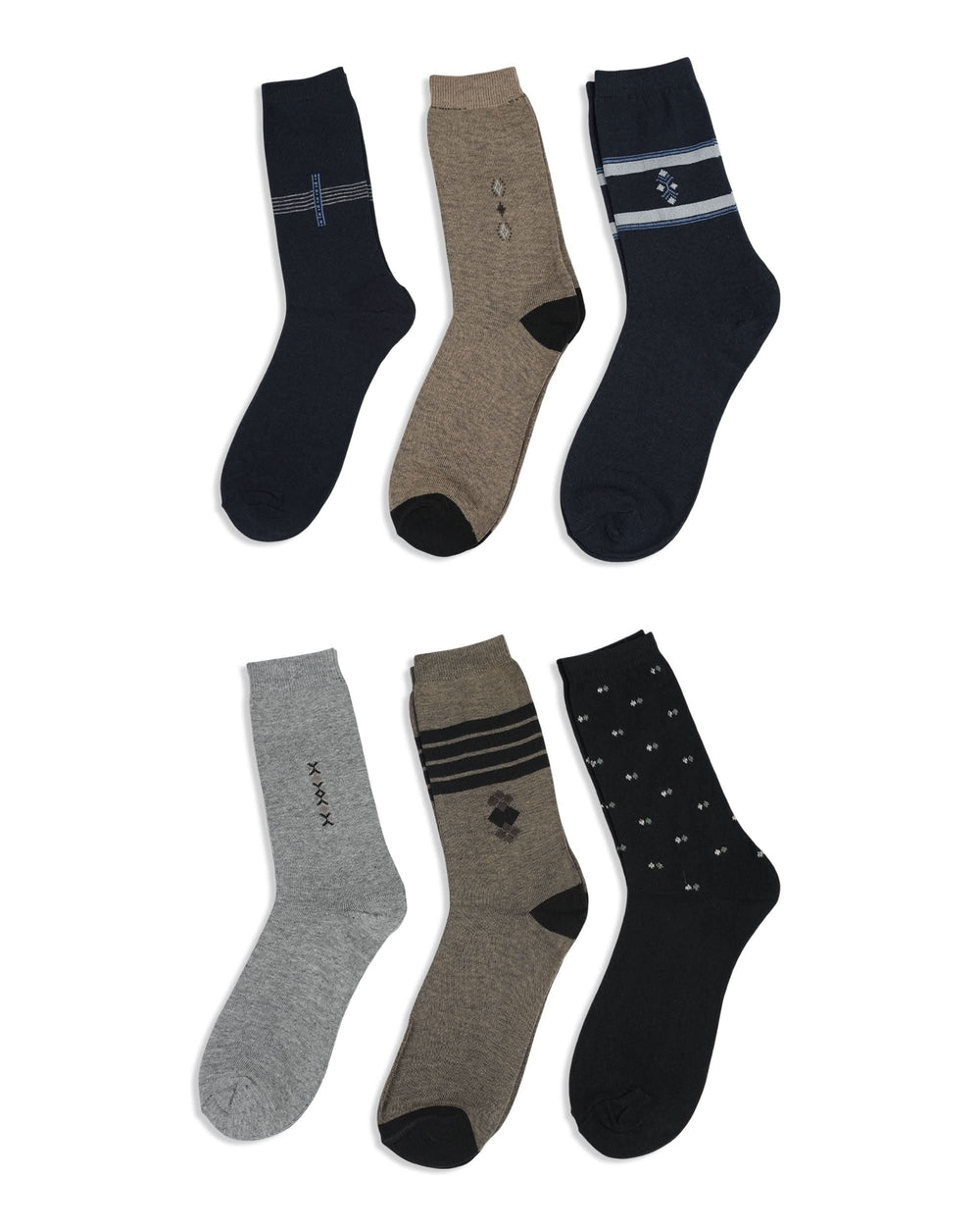 Men’s 6-Piece Socks Value Pack, Men's Socks, Chase Value, Chase Value