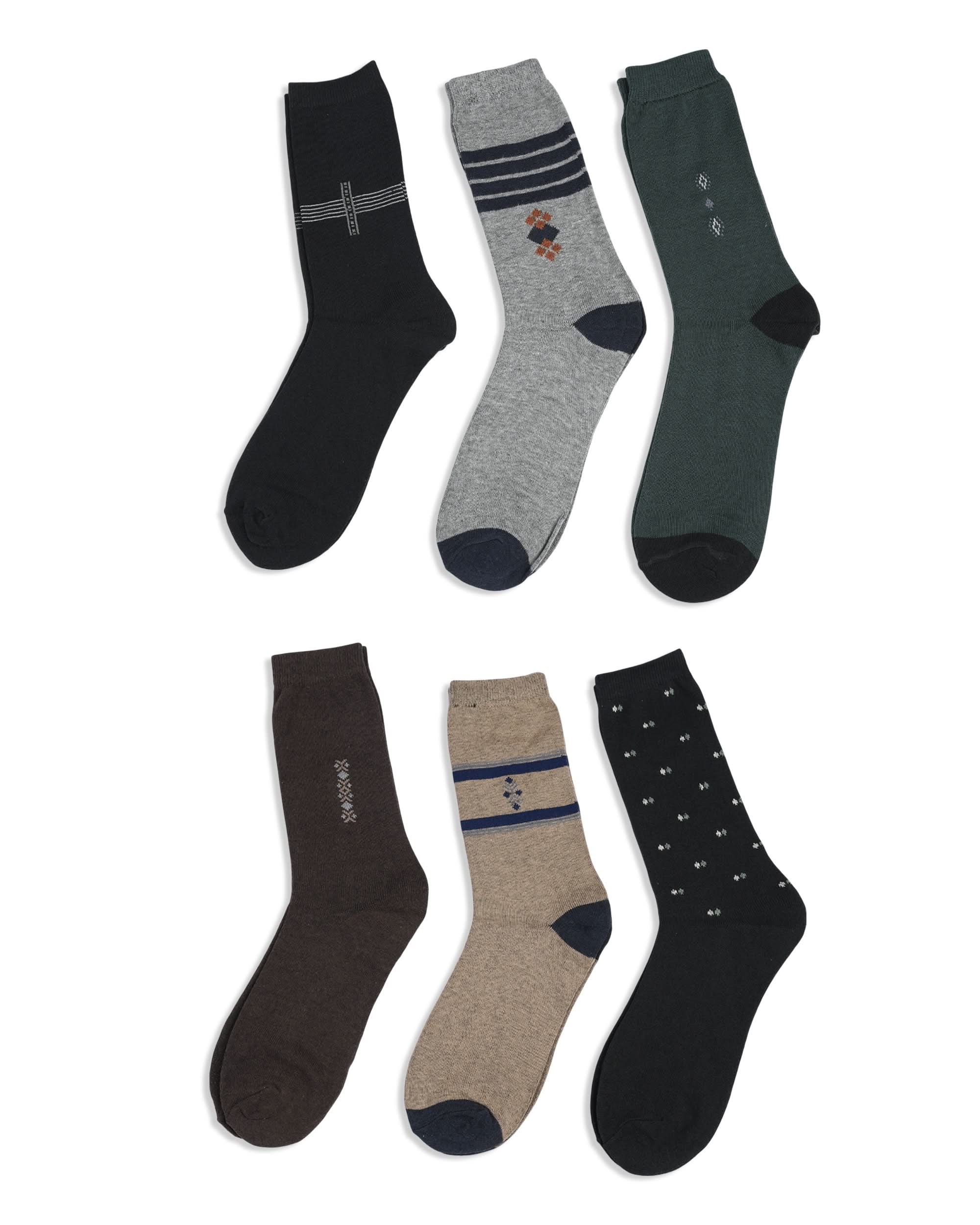 Men’s 6-Piece Socks Value Pack, Men's Socks, Chase Value, Chase Value