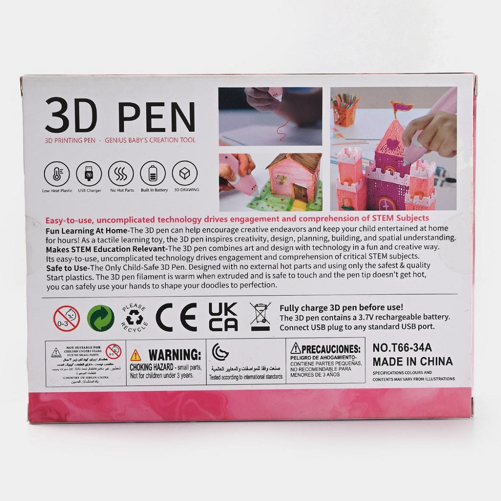 3D Printing Pen With Tool For Kids, Educational Toys, Chase Value, Chase Value