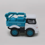 Pull Back Trash Truck Toy - White, Die-cast Model Car, Chase Value, Chase Value