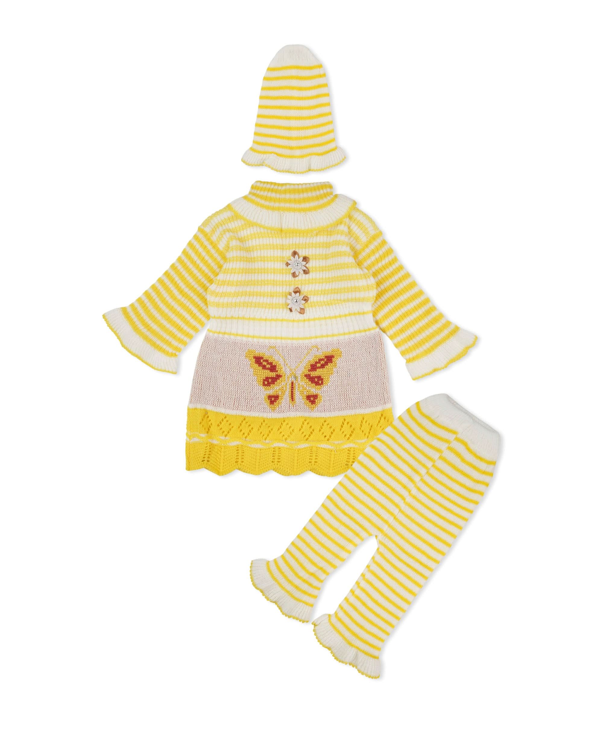 Newborn Girls Irani Suit 3 Piece Set, Newborn Girls Sets & Suits, Chase Value, Chase Value