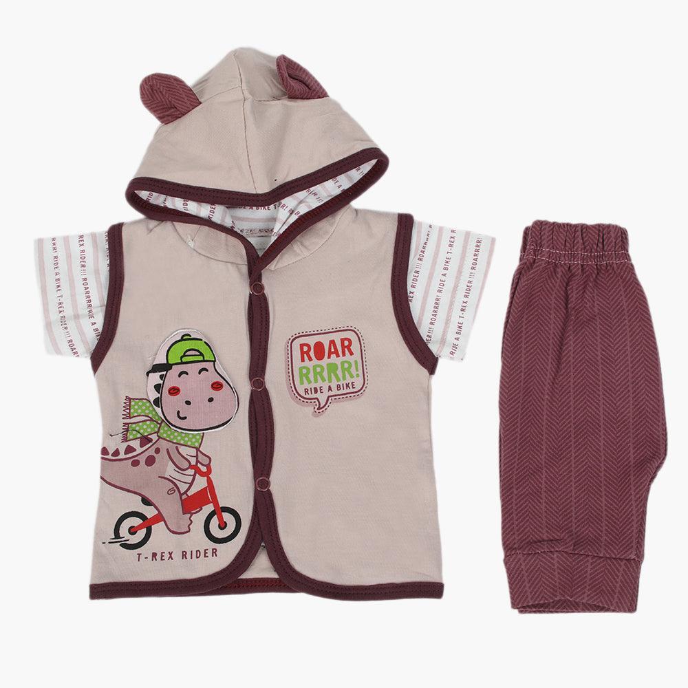 Newborn Boys Hoodie T-Shirt - Purple, Newborn Boys Shirts & T-Shirts, Chase Value, Chase Value