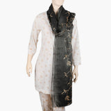 Women's Masoori Zari Dupatta - Dark Grey, Women Dupatta, Chase Value, Chase Value