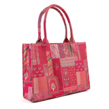 Women's Canvas Stylish Tote Bag - Pink, Women Bags, Chase Value, Chase Value