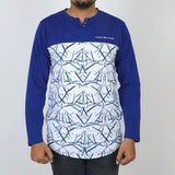 Men's Full Sleeves Round Neck T-Shirt - Blue, Men's T-Shirts & Polos, Chase Value, Chase Value