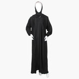 Women's Zipper Abaya - Black, Women Abayas, Chase Value, Chase Value