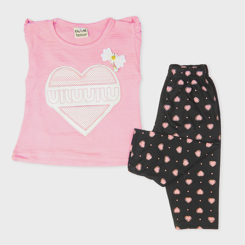 Newborn Girls Full Sleeves Suit - Pink, Newborn Girls Winterwear, Chase Value, Chase Value