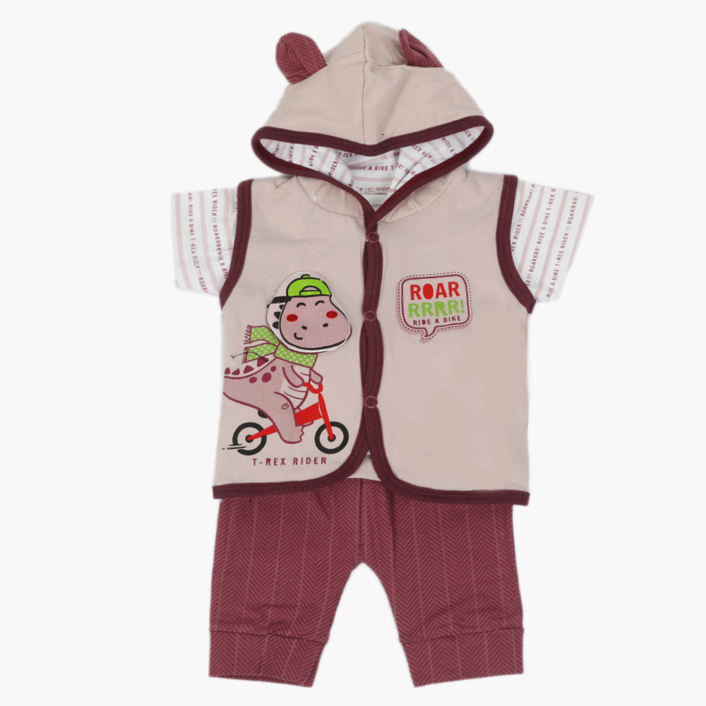 Newborn Boys Hoodie T-Shirt - Purple, Newborn Boys Shirts & T-Shirts, Chase Value, Chase Value