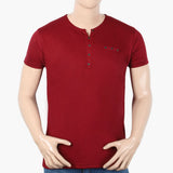 Men's Half Sleeves T-Shirt - Maroon, Men's T-Shirts & Polos, Chase Value, Chase Value