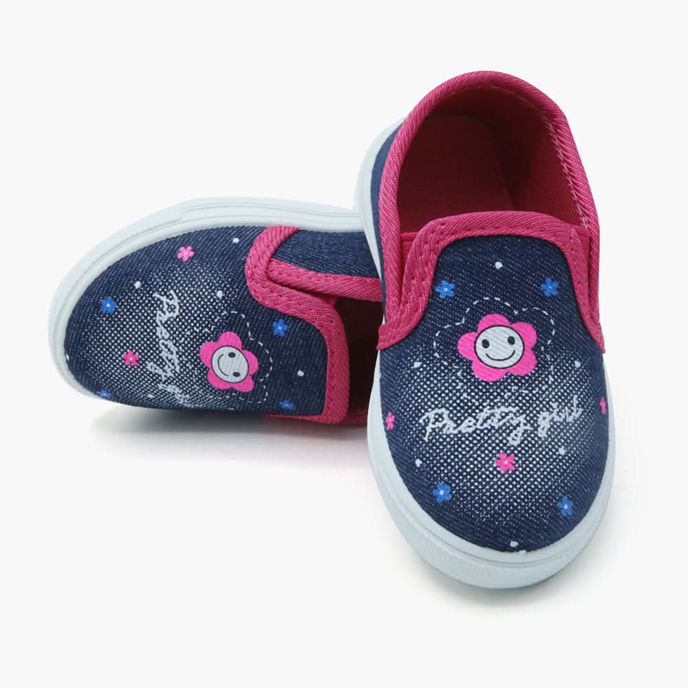 Girls Canvas Shoes - Dark Pink, Girls Sneakers & Shoes, Chase Value, Chase Value