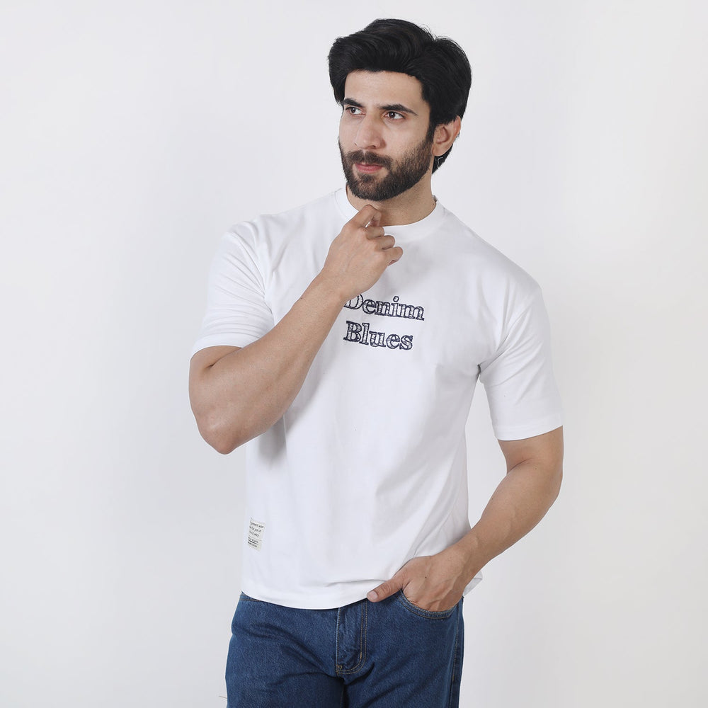 Eminent Men's Half Sleeves Printed T-Shirt - White, Men's T-Shirts & Polos, Eminent, Chase Value