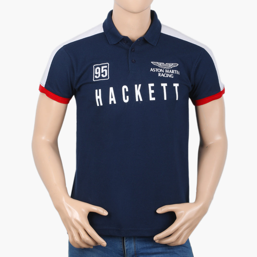 Men's Half Sleeves Polo T-Shirt - Dark Blue, Men's T-Shirts & Polos, Chase Value, Chase Value