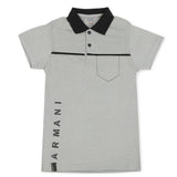 Boys Half Sleeves Polo T-Shirt - Grey, Boys T-Shirts, Chase Value, Chase Value
