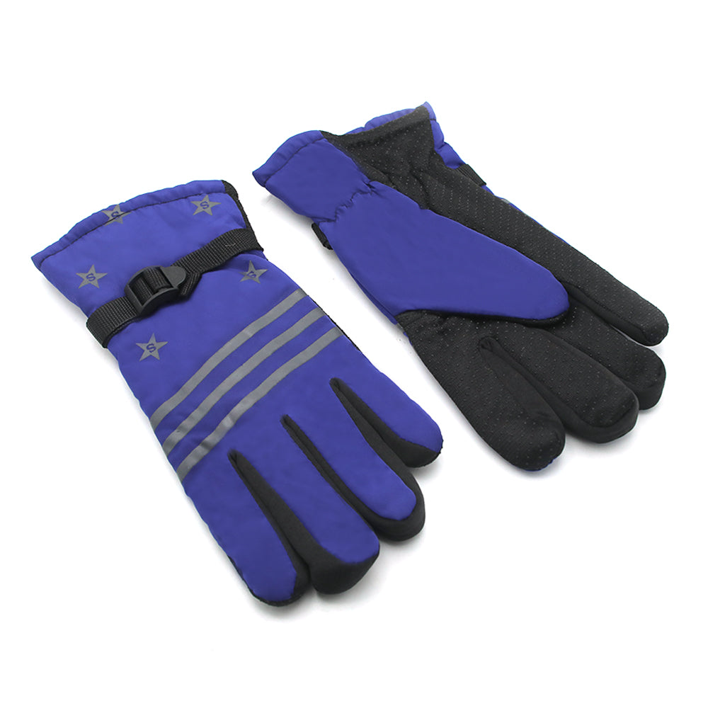 Winter Gloves For Kids - Royal Blue, Boys Caps & Gloves, Chase Value, Chase Value