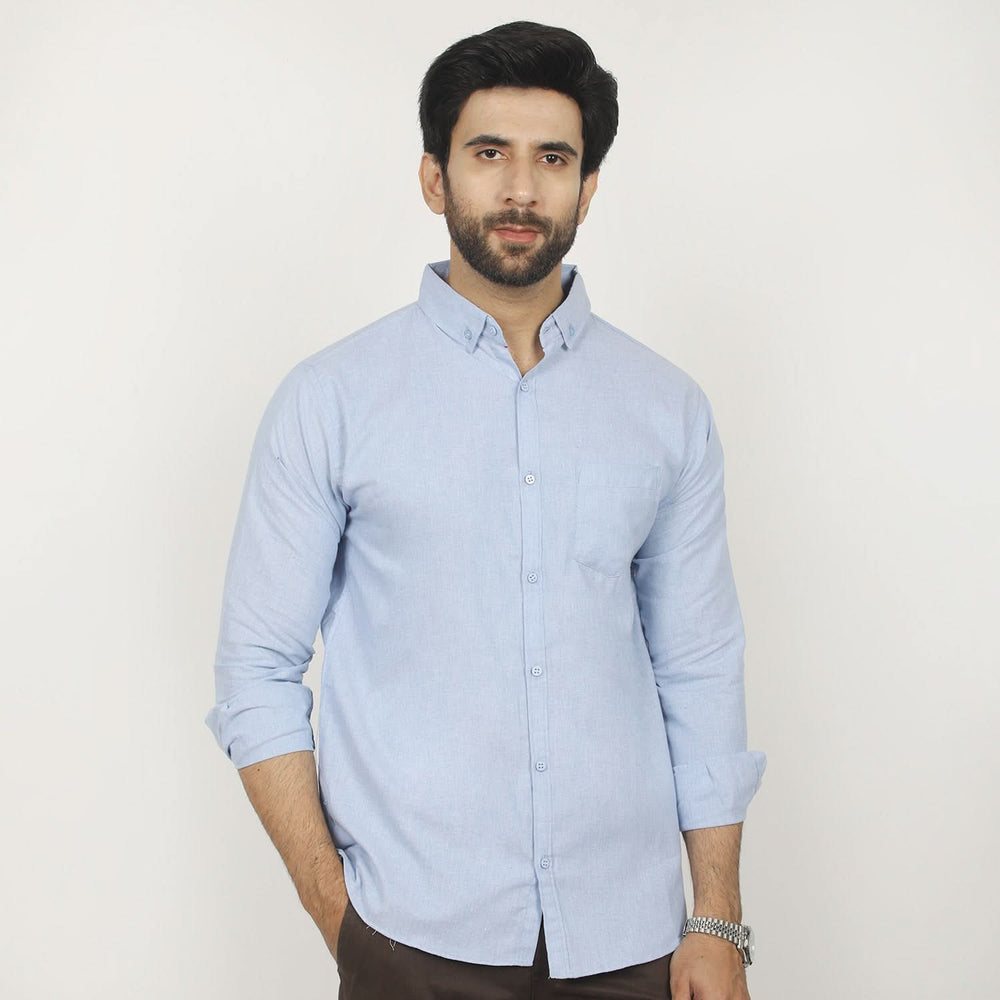 Men's Casual Chambray Shirt - Blue, Men's Shirts, Chase Value, Chase Value
