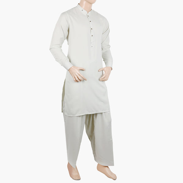 Eminent Men's Trim Fit Kurta Pajama Suit - Light Grey, Men's Shalwar Kameez, Eminent, Chase Value