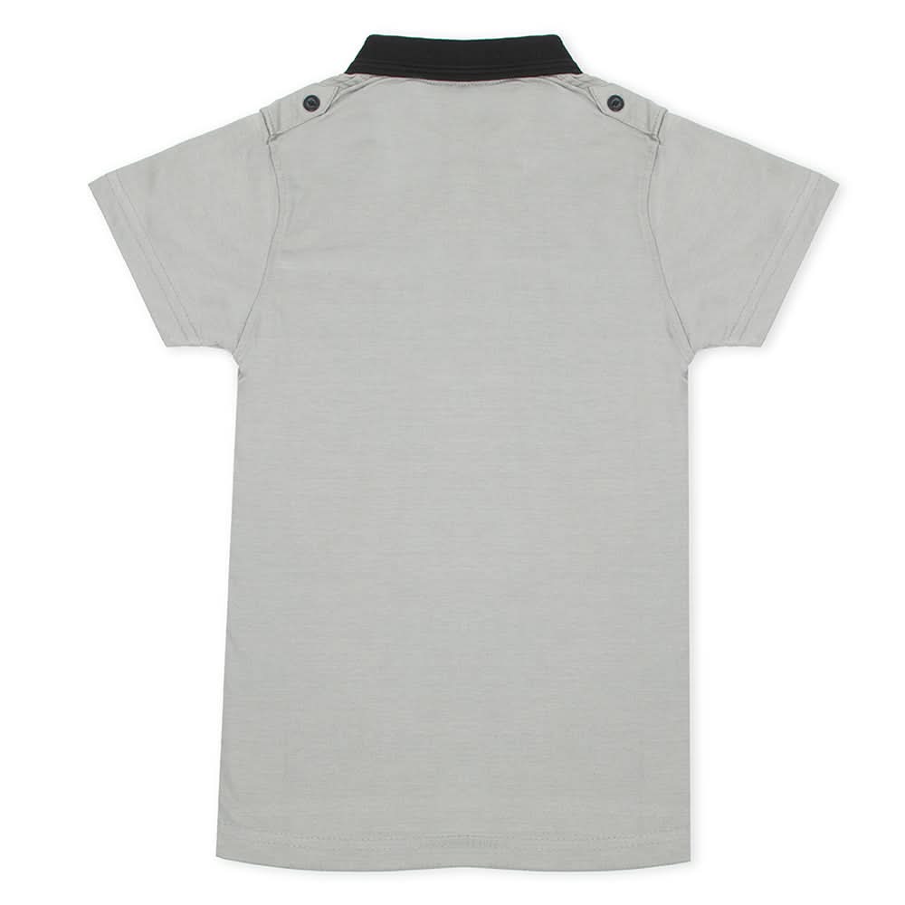 Boys Half Sleeves Polo T-Shirt - Grey, Boys T-Shirts, Chase Value, Chase Value
