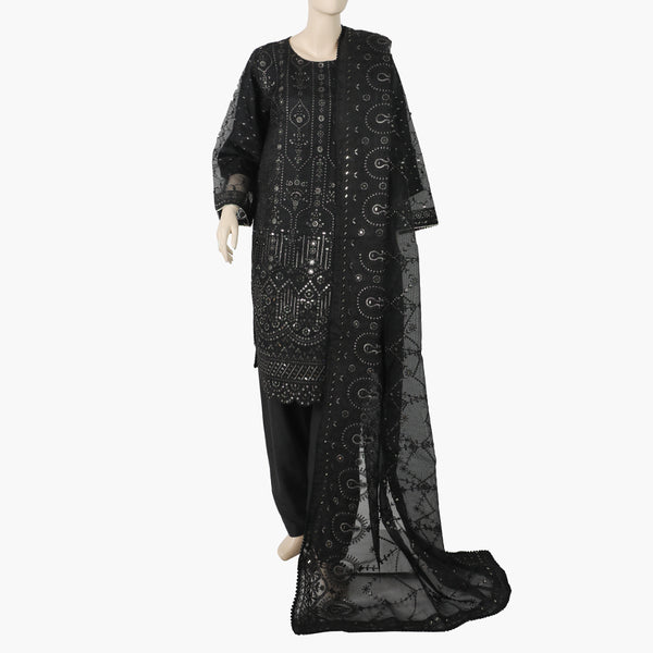 Women's Khadi Shalwar Suit - Black